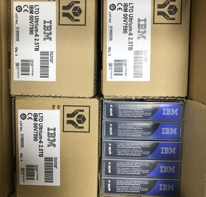 LTO 6 00V7590 Brand Original New for IBM LTO6 Ultrium 6 Backup Tape 00V7590 2.5TB-6.25TB Data Cartridges
