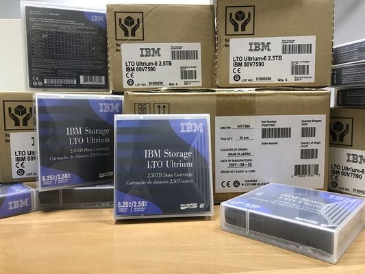 LTO 6 00V7590 Brand Original New for IBM LTO6 Ultrium 6 Backup Tape 00V7590 2.5TB-6.25TB Data Cartridges