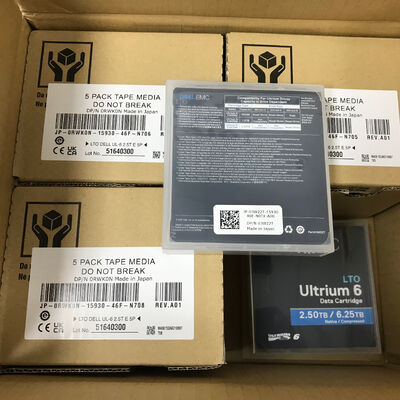 LTO6DELL 03W22T Data Cartridge Ultrium 6 Tape Cartridge 2.5TB-6.25TB Tapes