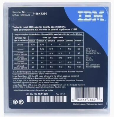 Data Backup Tape Cartridge for HPE DELL Lenovo  FUJIFILM Quantum IBM LTO Ultrium 4/ 5/6/7/8/9 Original NEW  Data Backup Tape
