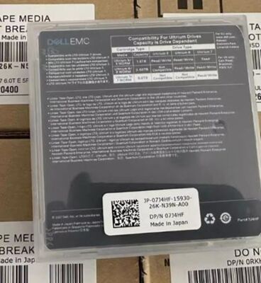 For DELL LTO 7 Ultrium 7 Data Backup Tape 07J4HF 6TB-15TB