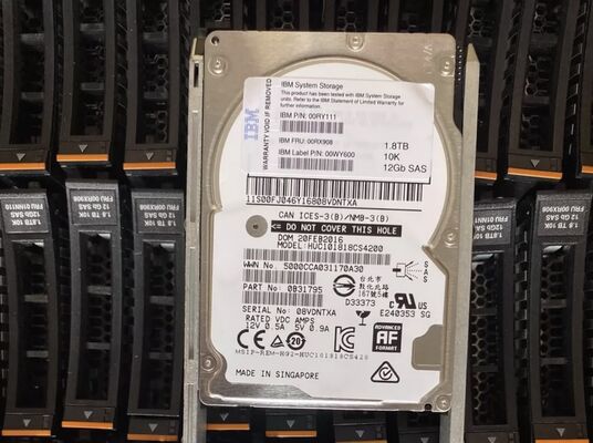 For IBM 00RX908 00RY111 00WY600 1.8T 10K 2.5 SAS V7000 Gen2 Hard Drive