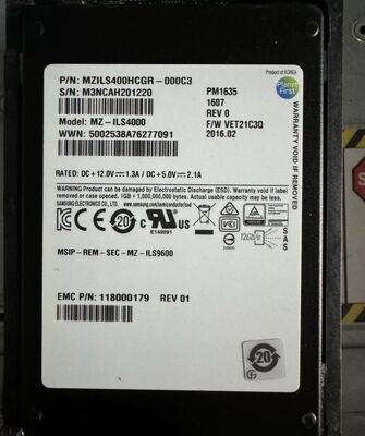 For EMC D3F-2SFXL2-1920 005052522 005052521 1.92T 1920GB SAS SSD