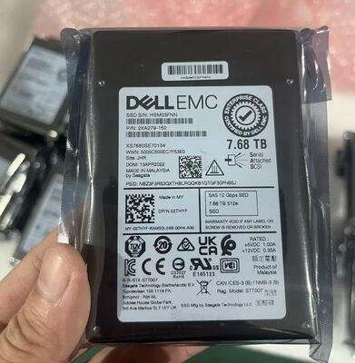 For DELL EMC 118000856 084C40 00MK61 02THYF MZILT7T6HALAAD3 PM1643A 7.68T SAS 12gb 7.68T SAS SSD