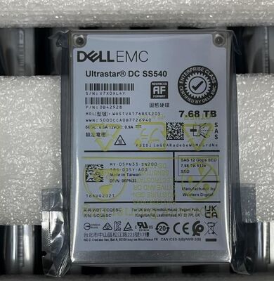 For DELL EMC SS540 WUSTVA176BSS205 0B42928  SAS 12Gb/s  7.68T SSD