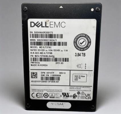 05Y4TP 3.84TB  MZ-ILT3T8C 118000808 PM1643A Hard Drives