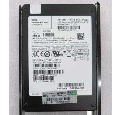 For HPE SAS 15.36T 7.68T 3.84T 1643 1643a Pm1633a SSD 850333 P15848 P02763 SSD P08736-001 P02435-001 874248-001