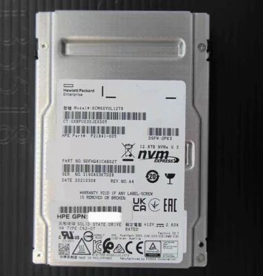 For HPE U.3 CM6 12.8T 3.84TB 3.2TB KCM6XRUL3T84 P21840-003 KCM6XVUL3T20 P21841-003 KCM6XVUL12T8 P21841-005 SSD