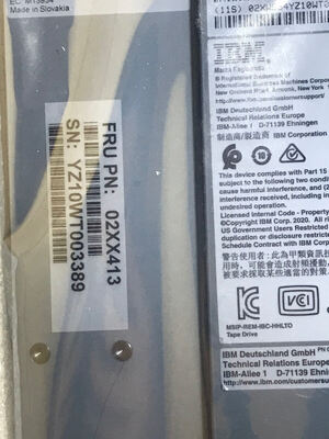 For Original New IBM LTO9 FC HH TS4300 Tape Library Drive 02XW554 3555-AGLA 02XX413