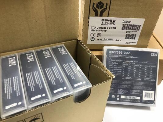 Cartridge Data Backup Tapes 24R1922/95P4436/46X1290/00V7590/38L7302/01PL041/02XW568 for IBM LTO3/LTO4/LTO5/LTO6/LTO7/LTO8/LTO9