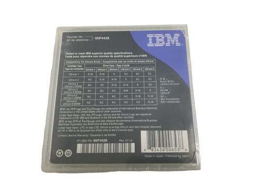 95P4436 LTO4 Tapes 800G-1.6TB Ultrium-4 LTO5 46X1290 1.5TB-3.0TB Ultrium 5 Backup Tape Data Cartridge