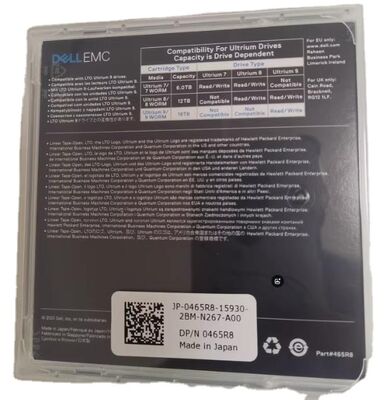 LTO9 0465R8 Data Cartridge LTO9 Ultrium 9 Tape Cartridge18TB-45TB Tapes