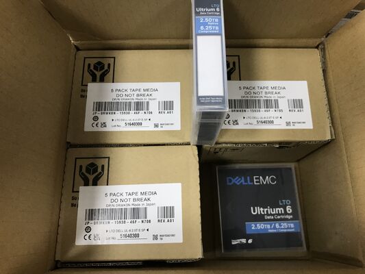 LTO6DELL 03W22T Data Cartridge Ultrium 6 Tape Cartridge 2.5TB-6.25TB Tapes