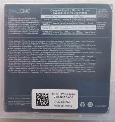 For DELL LTO 5 Ultrium 5 Data Backup Tape 02H9YH 1.5TB-3TB