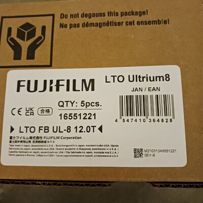 For NEW FUJIFILM LTO8 Ultrium 8 Data Tape Cartridge Data Tape 12TB 30TB