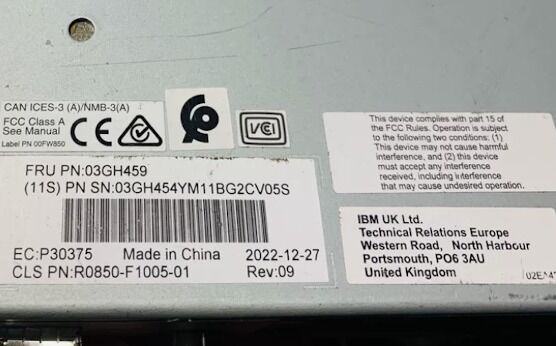 03GH459 03GH454 for IBM Storwize V5035 2072-3N4 Controller