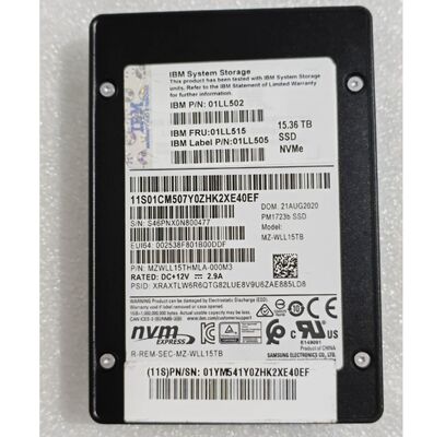 For IBM 01YM588 NVMe Flash Drive 7.68TB SSD 2.5" Storage 01YM588  01YM533 01YM536 SSD