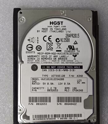 02351KBT 02350CDU 02350CDV 1.2T 10K SAS Hard Drive