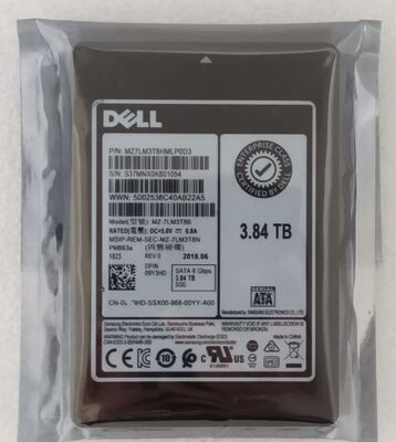 For  R730 R740 R750 SSD 09Y3HD PM863a SSD MZ7LM3T8HLP 3.84T