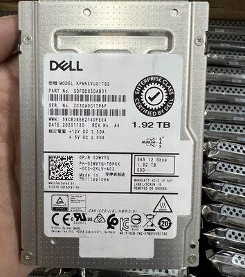 For DELL PM5 1.92T SAS 12G Server SSD Solid State Drive SSD KPM5XVUG1T92 02WVYG