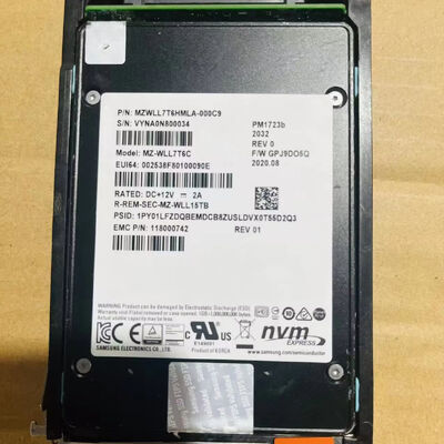 For Dell EMC 7.68T NVME 005053706 005053081 005053080 005053081 005052923 005052924 005053707 PowerStore SSD