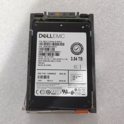 118000632 005052585 005052584 005052560 005051749 D3F-2SFXL2-3840 for EMC Unity 3/4/5/600 3.84TB SSD