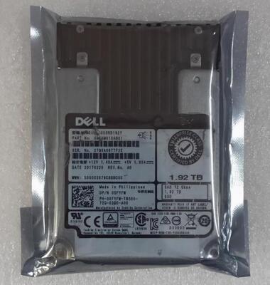 00FYFW 1.92TB SAS PX05SRB192Y 00FYFW SSD 12Gbs for Server