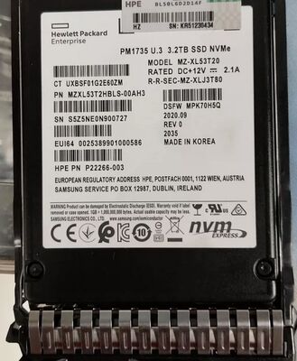 For HPE U.3 800G 1.6T 3.2T 6.4T PM1735 NVME P22266-002 P16497-B21 P22266-003 P22266-004 SSD