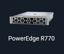 PowerEdge R770 2U 2 x Intel® Xeon® 6 6700P/6500P/6700E processors 32 x 256 GB DDR5 (8TB)